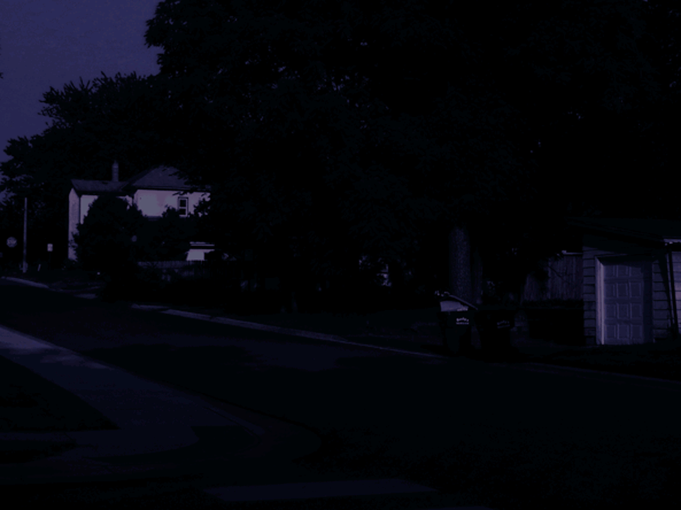 gif of walking at night