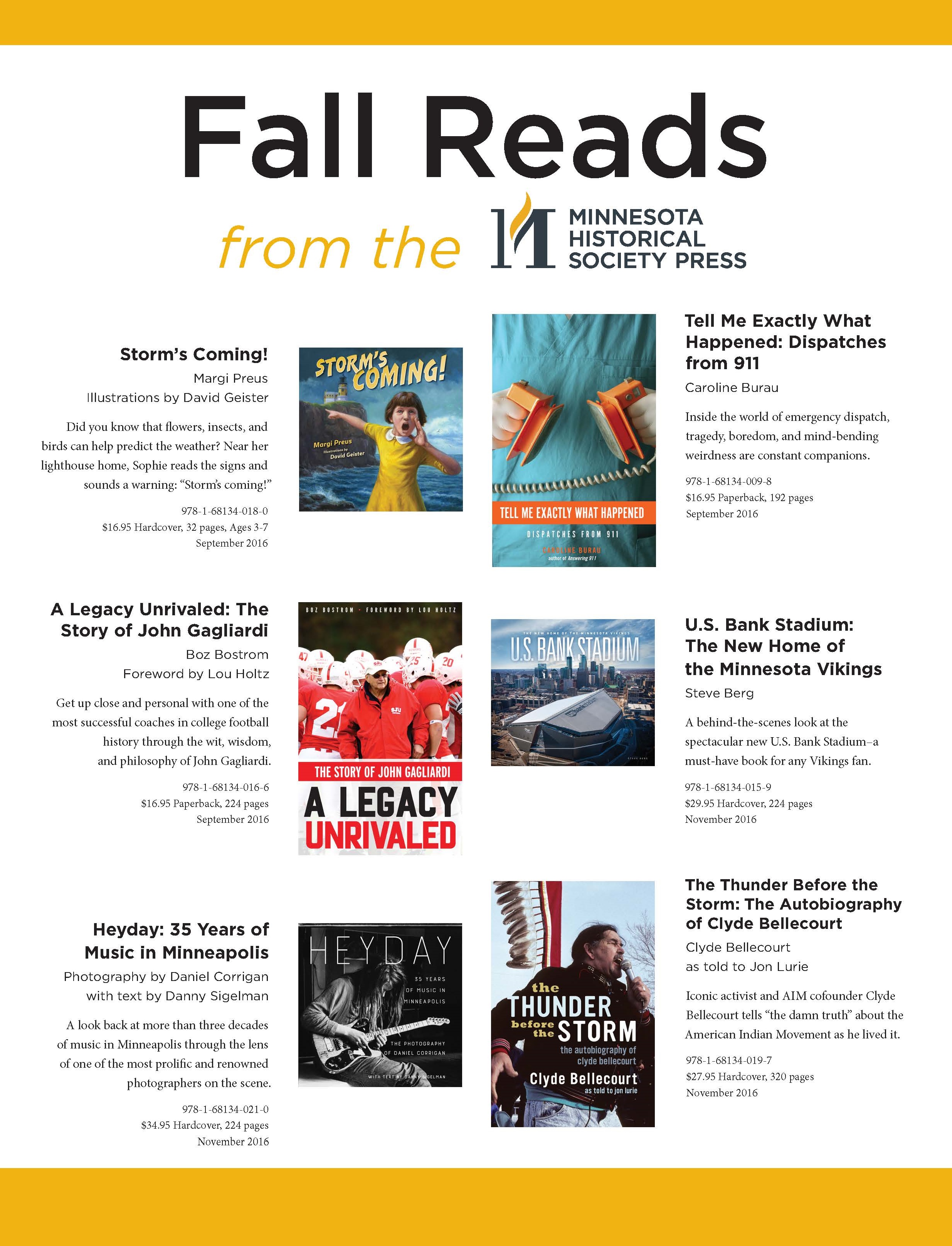 Magazine ad for upcoming book releases.