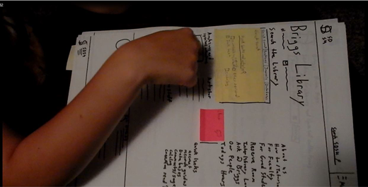User testing with a paper prototype,